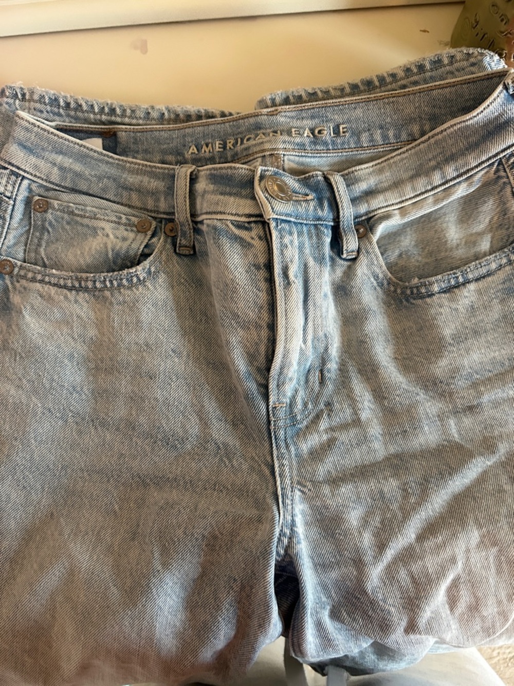 American Eagle Outfitters Light Blue Washed Denim Jeans